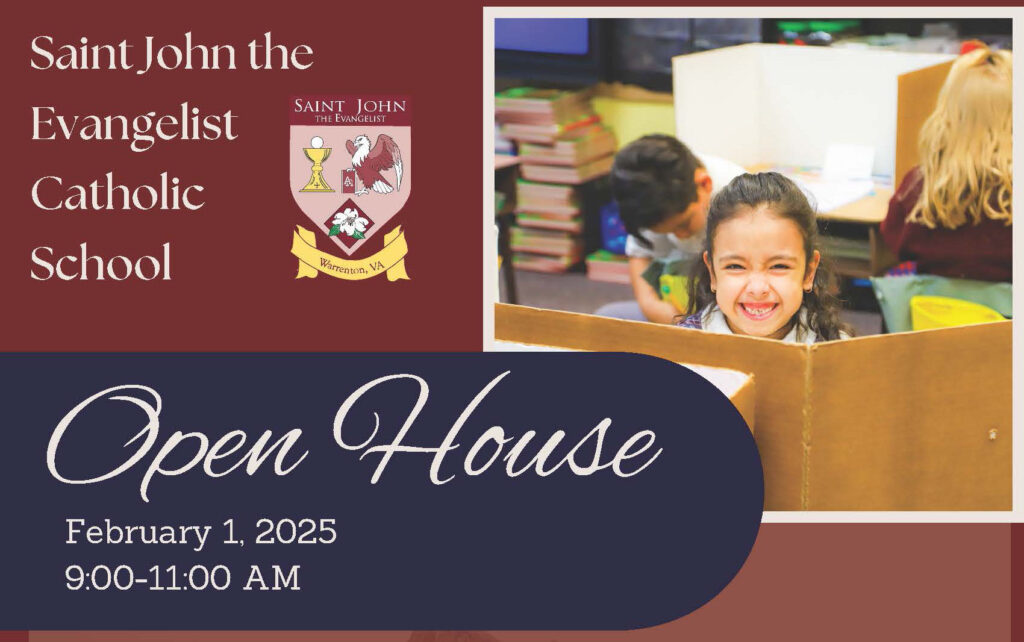 Saint John the Evangelist Catholic School Open House Feb. 1, 2025